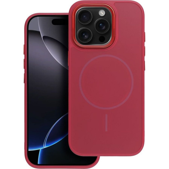 Frame Mag Cover Case Compatible With Magsafe For Iphone 14 Magenta OEM