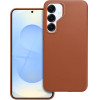 Leather Mag Cover Case For Samsung S25 Plus Brown OEM