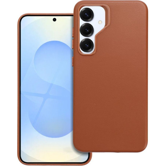 Leather Mag Cover Case For Samsung S25 Plus Brown OEM