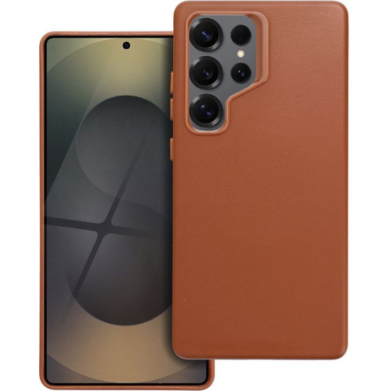 Leather Mag Cover Case For Samsung S25 Ultra Brown OEM