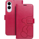 Mezzo Book Case For Samsung S25 Edge Teddy Bear Magenta OEM