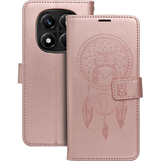 Mezzo Book Case For Xiaomi Redmi Note 14 Pro 4G Dreamcatcher Rose Gold OEM