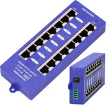 EXTRALINK 8 Port | Gigabit Poe Injector | 8x 1000Mb/s RJ45, Mode B - (EX.6365)