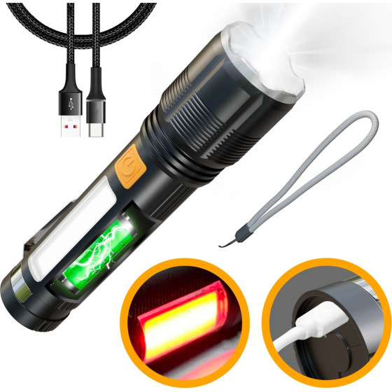 EXTRALINK EFL-1138 Wili | Led Flashlight | Rechargeable battery, 700lm - (EX.30790)