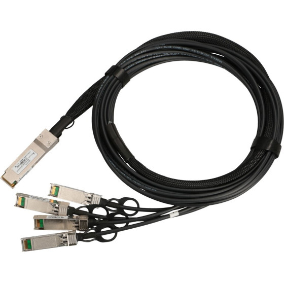 EXTRALINK QSFP+ Dac | QSFP+ Cable | DAC, 40GBps To 4x 10GBps 3m, 30AWg - (EX.15791)