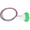 EXTRALINK SC/Apc | Pigtail Set | Single mode, 900um, G.657A1, 1,5m, 12 pcs, 12 Colours - (EX.0349)