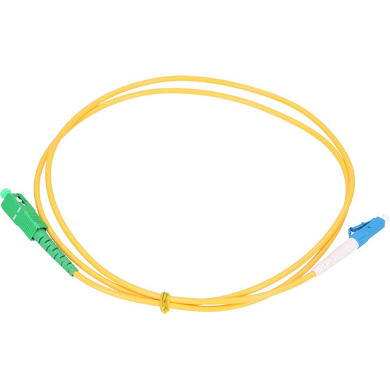 EXTRALINK SC/APC-LC/Upc | Patchcord | Single Mode, Simplex, G657A, 3mm, 1m - (EX.2770)