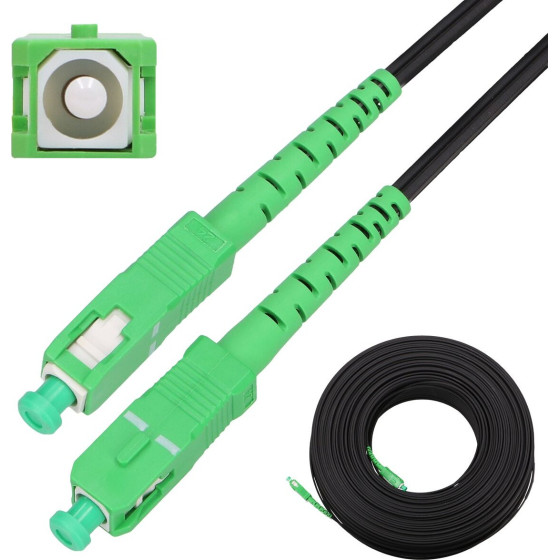 EXTRALINK SC/APC-SC/Apc Flat | Patchcord | drop, Single mode, Simplex, G.657A2, 100m - (EX.8499)