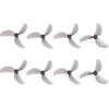 BETAFPV Gemfan 45mm Three-Blade Propellers Gray | Drone Propellers | 8 Pcs - (RD45MM3G)