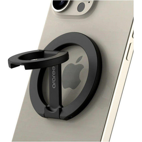 Araree Ring Stand A-Ring Magsafe Griptok Black - (AR70-02274A)