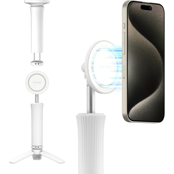 Araree Selfie Stick Magfie Pod Lite Tripod Magsafe White - (AR60-02310B)