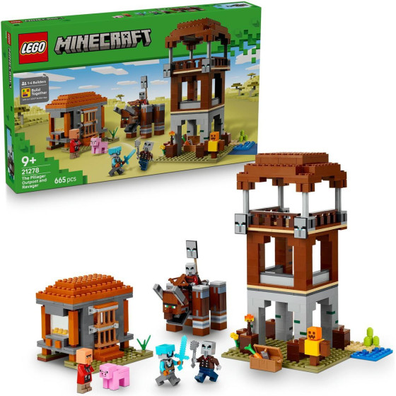 Lego Minecraft: The Pillager Outpost And Ravager (21278)