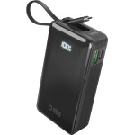 SBS Powerbank 10000 Mah 20W With built-In USB-C Cable And Digital Display - Black - (TTBB10000LCDTCPD20K)