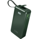 SBS Powerbank 10000 Mah 20W With built-In USB-C Cable And Digital Display - Green - (TTBB10000LCDTCPD20G)