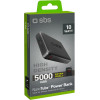 SBS Powerbank Nanotube 5000 Mah High-Density - Black - (TEBB5000HDK)