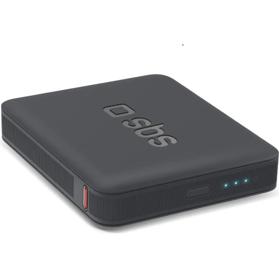 SBS Powerbank Nanotube 5000 Mah High-Density - Black - (TEBB5000HDK)
