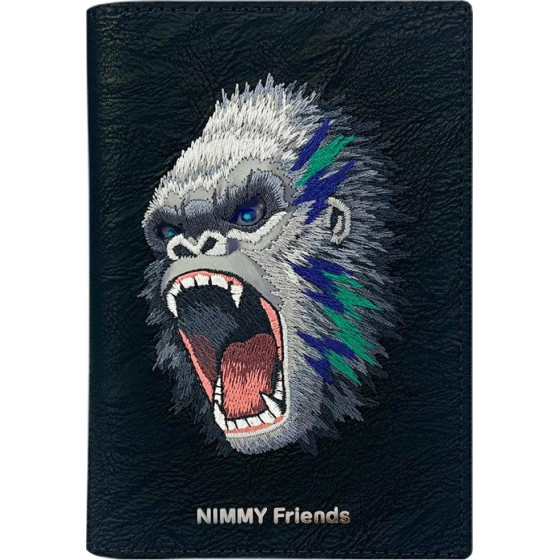 Nimmy Passport case wallet Raptor Gorilla black - (N-XM-HZB-057)