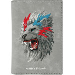 Nimmy Passport case wallet Raptor Lion grey - (N-XM-HZB-056)