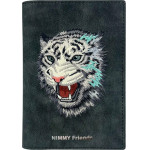 Nimmy Passport case wallet Raptor Tiger grey - (N-XM-HZB-059)