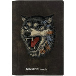 Nimmy Passport case wallet Raptor Wolf brown - (N-XM-HZB-058)