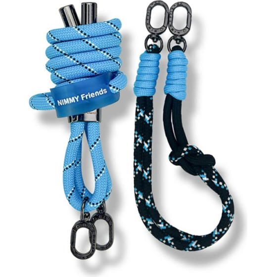 Nimmy Set crossbody + handstrap Cool&Cute 2.0 blue black - (N-YJKM-GS-01-A)