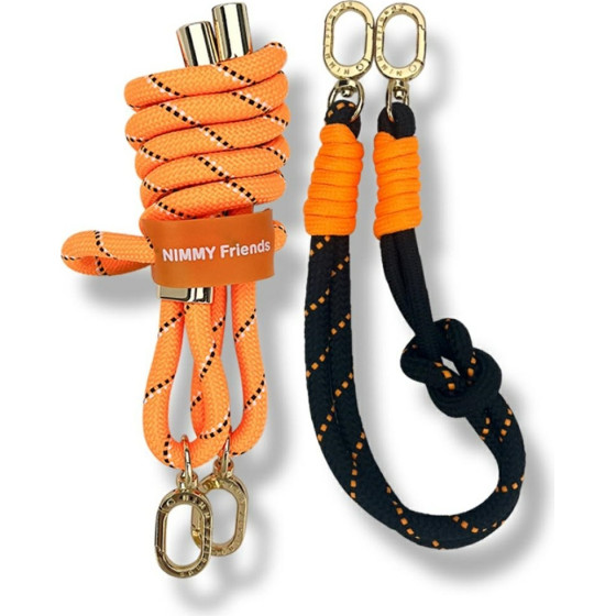 Nimmy Set crossbody + handstrap Cool&Cute 2.0 orange black - (N-YJKM-GS-01)