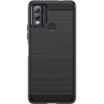 Hurtel Carbon Case Silicone Case For Nokia C22 - Black 9145576282601 - (Carbon Case Nokia C22 Black)