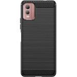 Hurtel Carbon Case Silicone Case For Nokia C32 - Black 9145576282595 - (Carbon Case Nokia C32 Black)
