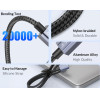 Orico ������� Lightning �� Usb GQA12, 2.4A, 480Mbps, 1m, ����� - (GQA12-10-BK-BP)