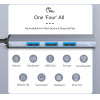 Orico Usb Hub AH-13, 4x �����, Usb 3.0, 5Gbps, USB-C �������, ���� - (AH-13-GY-EP-HW)