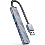 Orico Usb Hub AH-A13, 4x �����, Usb 3.0, 5Gbps, Usb �������, ���� - (AH-A13-GY-EP-HW)