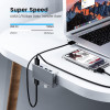 Orico Usb Hub MH4PU-P �� ���������, 4x �����, 5Gbps, Usb �������, ����� - (MH4PU-P-SV-BP)