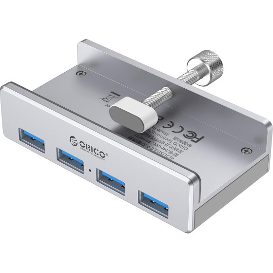 Orico Usb Hub MH4PU-P �� ���������, 4x �����, 5Gbps, Usb �������, ����� - (MH4PU-P-SV-BP)