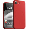 Mercury Etui Semi-Silicone Magsafe Do Iphone 16e czerwony
