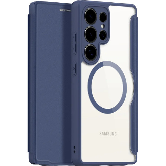 Dux Ducis Skin X Pro Case For Samsung Galaxy S25 Ultra With Magsafe And Wallet - Blue - (Ss S25 Ultra Skin X Pro Blue)