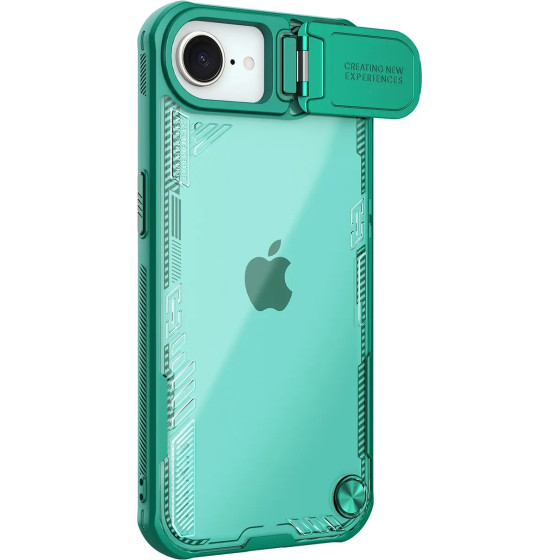 Nillkin Iceblade Prop Case With Lens Cover And Stand For Iphone 16e - Green - (Iceblade Prop Case(Without Camera cutout) Iphone 16e Green)