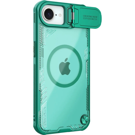 Nillkin Iceblade Prop Magnetic Case With Camera Cover And Stand For Iphone 16e - Green - (Iceblade Prop Magnetic Case(Without Camera cutout) Iphone 16e Green)