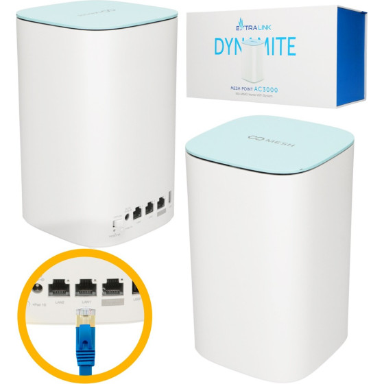 EXTRALINK Dynamite C31 | Mesh Point | AC3000, MU-MIMO, Home Wifi Mesh System - (EX.17061)