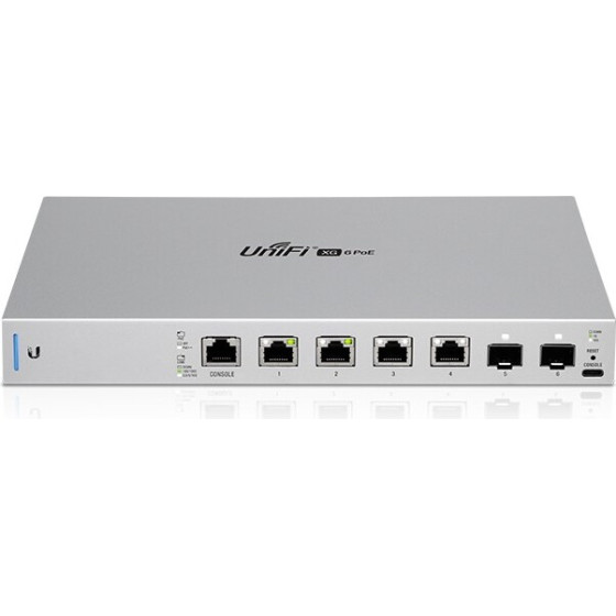 Ubiquiti US-XG-6POe | Switch | UniFi, 4X RJ45 10Gb/s, 2x SFP+, PoE++ - (US-XG-6POE-EU)