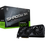 MSI Vga PCI-E Nvidia Gf Rtx 5070 Ti 16G Shadow 3X OC, 16GB/256BIT, GDDR7, HDMI/3xDP, Triple FAN, 3 Slot FANSINK, 3YW. - (912-V531-085)