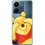 Disney Case Redmi 13C Winnie The Pooh Partial Print Hiding Transparent - (DPCPOOH22725)