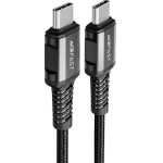 Acefast ������� �������� ��������� USB-C �� USB-C 3A 60W Braided ����� 1.2m - (C1-03)