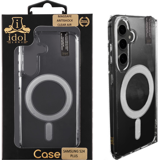 Idol 1991 ���� Samsung S24 Plus S926/S25 Plus S936 6.7'' Magsafe Antishock Clear Air Back Cover Tpu Camera Guard �������