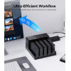 Orico Docking Station ��� 2.5'' � 3.5'' Sata HDD/Ssd 6558US3-C, 5 ������, 5Gbps, Clone function, �����