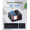 Orico Docking Station ��� 2.5'' � 3.5'' Sata HDD/Ssd 6558US3-C, 5 ������, 5Gbps, Clone function, �����