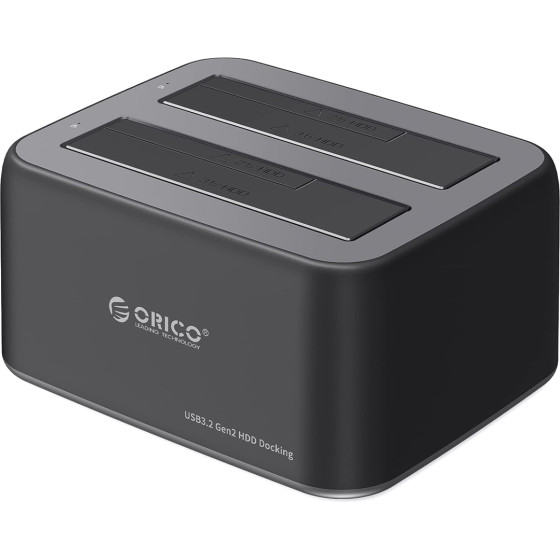Orico Docking Station ��� 2.5'' � 3.5'' Sata HDD/Ssd 6829C3-V1, 2 ������, 5Gbps, �����