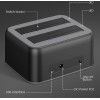 Orico Docking Station ��� 2.5'' � 3.5'' Sata HDD/Ssd 6829C3-V1, 2 ������, 5Gbps, �����