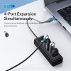 Orico Usb Hub PW4U-C3, 4x �����, Usb 3.0, 5Gbps, USB-C �������, �����