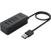Orico Usb Hub W5P-U3, 4x �����, Usb 3.0, 5Gbps, Usb �������, 1m �������, �����
