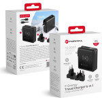 FORCELL F-Energy Multifunctional Charger 45W 6in1 With Usb A And Usb C sockets, Power Bank 15000mAh And Wireless Charging 15W